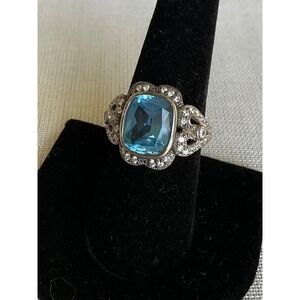 ESPO 925 CZ Sterling Silver Ring size 8 Vintage Estate jewelry